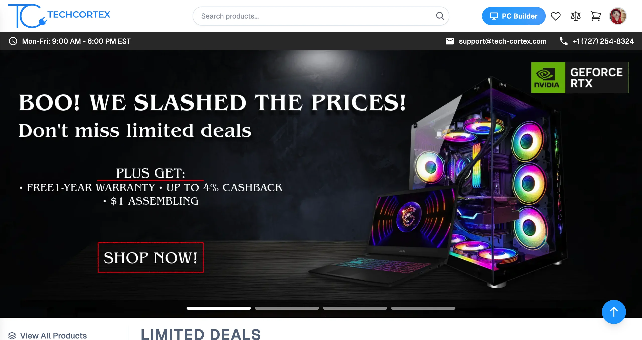 TechCortex - Full-Stack E-Commerce Платформа