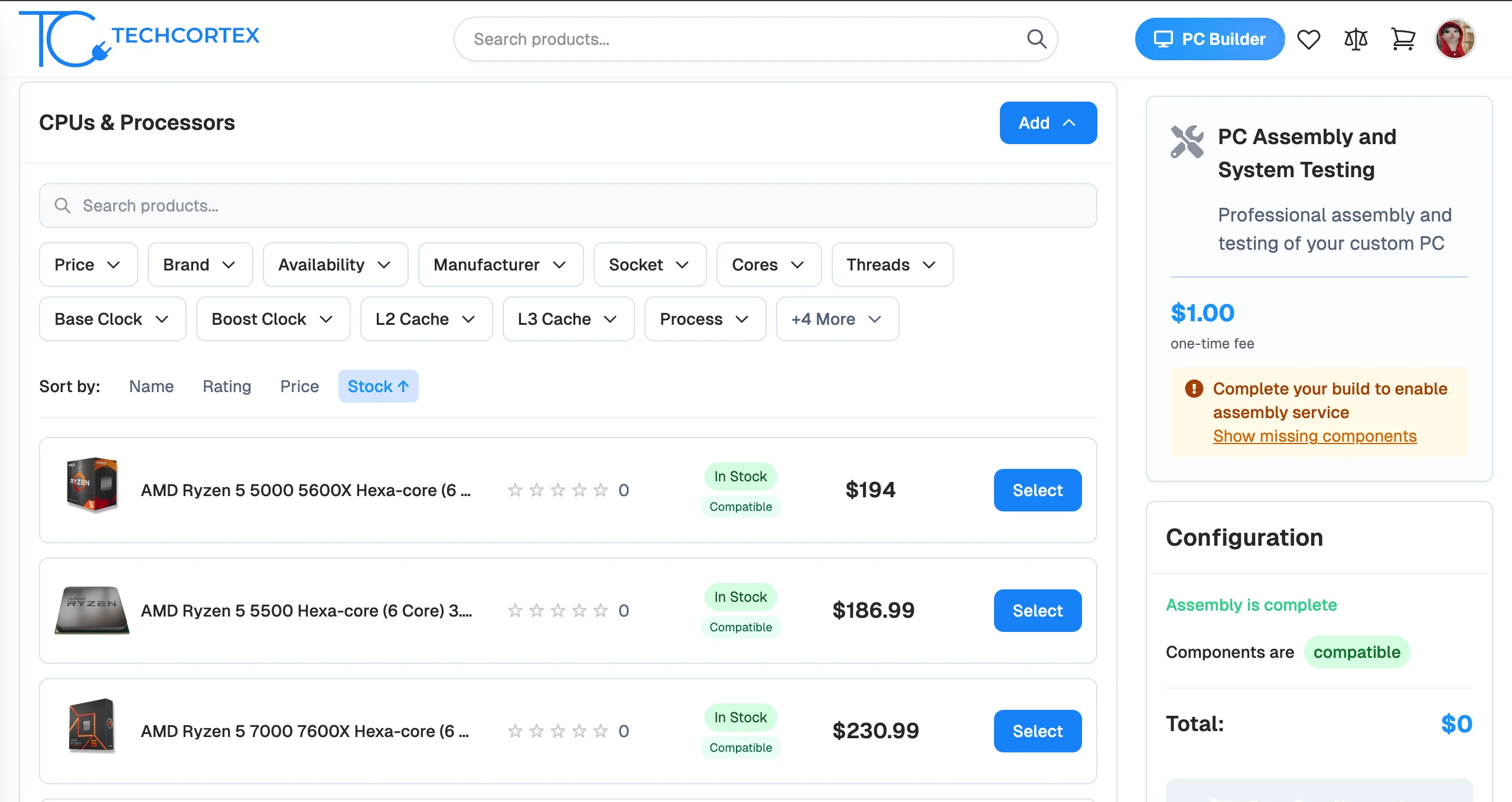 TechCortex - Full-Stack E-Commerce Платформа