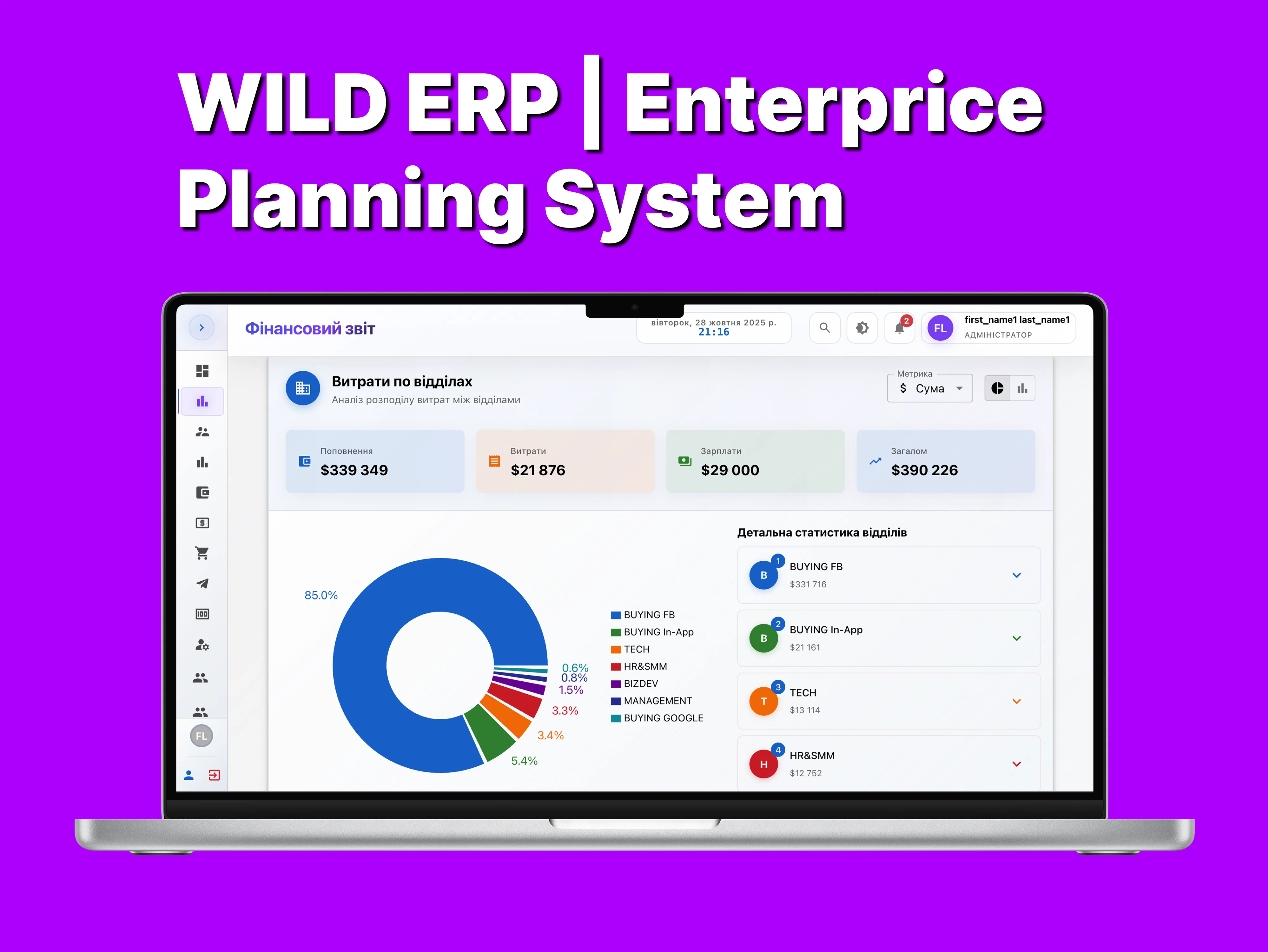 Wild Traff - Корпоративна ERP Система